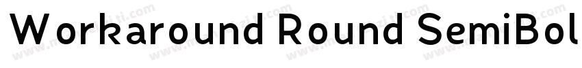 Workaround Round SemiBold字体转换